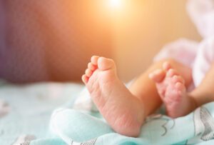 Image of newborn baby feet