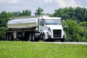 Image of a tanker truck on the highway