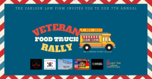 Carlson Law Firm Veteran Food Truck Rally Graphic