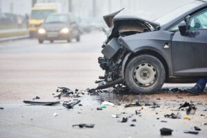 Image of front end vehicle collision