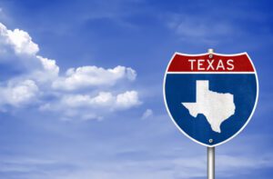 Image of Texas road sign