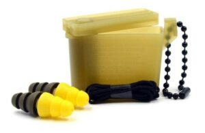 Image of yellow 3m earplugs