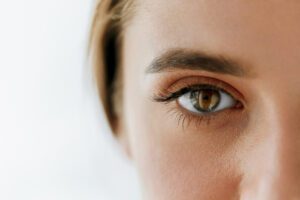 Close up image of a woman's eye