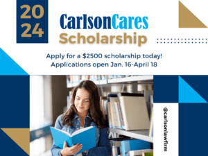 Carlson Care Scholarship Graphic