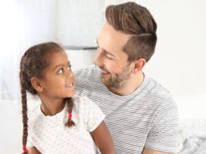 Image of happy dad and daughter