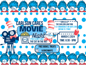 Carlson Cares Movie Night Graphic