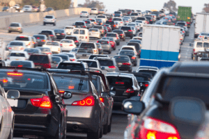 Image of a traffic jam on the highway