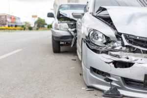 Image of a two vehicle accident