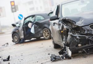 Image of a two car collision