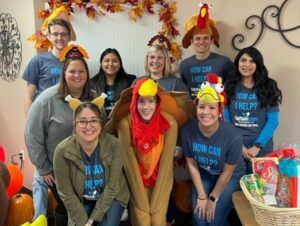 Image of Bryan Office Staff Dressed in Turkey Attire