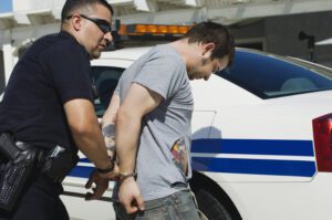 Image of man being arrested