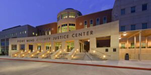 Image of the Fort Bend County Justice Center building