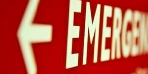 Image of an emergency room sign