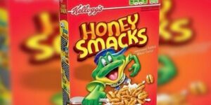 Image of a box of honey smacks cereal