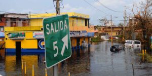 Image of a flooded city