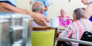 image of elderly people in a nursing home