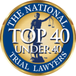 Display Top 40 Under 40 badge from The National Trial Lawyers