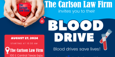 Killeen, TX Blood Drive, Summer, Crash Season