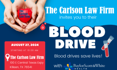 Killeen, TX Blood Drive, Summer, Crash Season