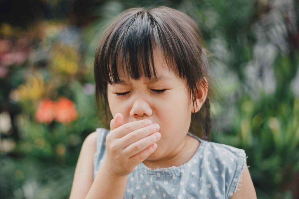 child choking on button battery