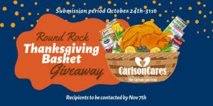 2024 Round Rock Thanksgiving In A Basket Giveaway