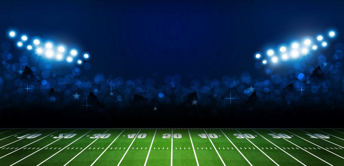 Graphic of a football field