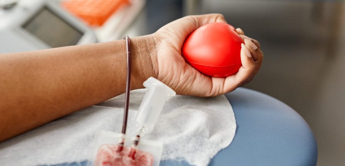 Image of person donating blood