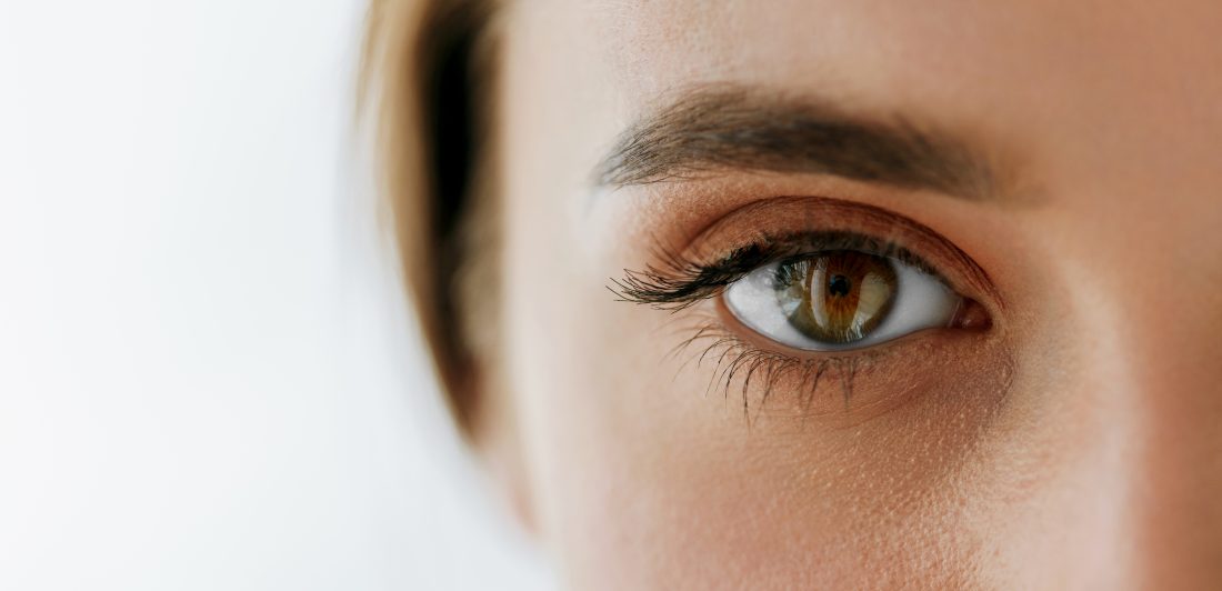 Close up image of a woman's eye