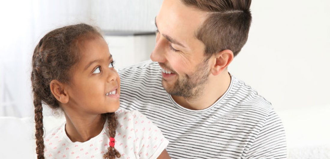 Image of happy dad and daughter