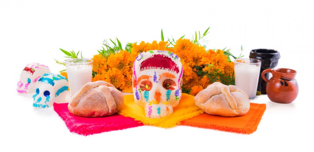 Image depicting scene representing dia de los muertos