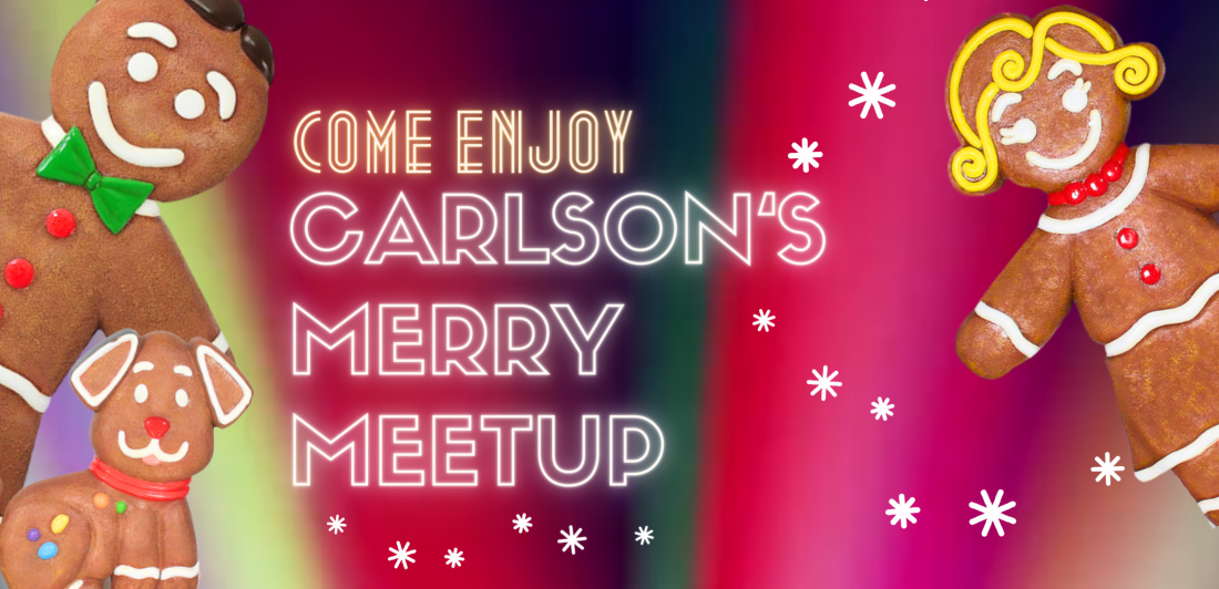 Carlson's Merry Meetup Graphic