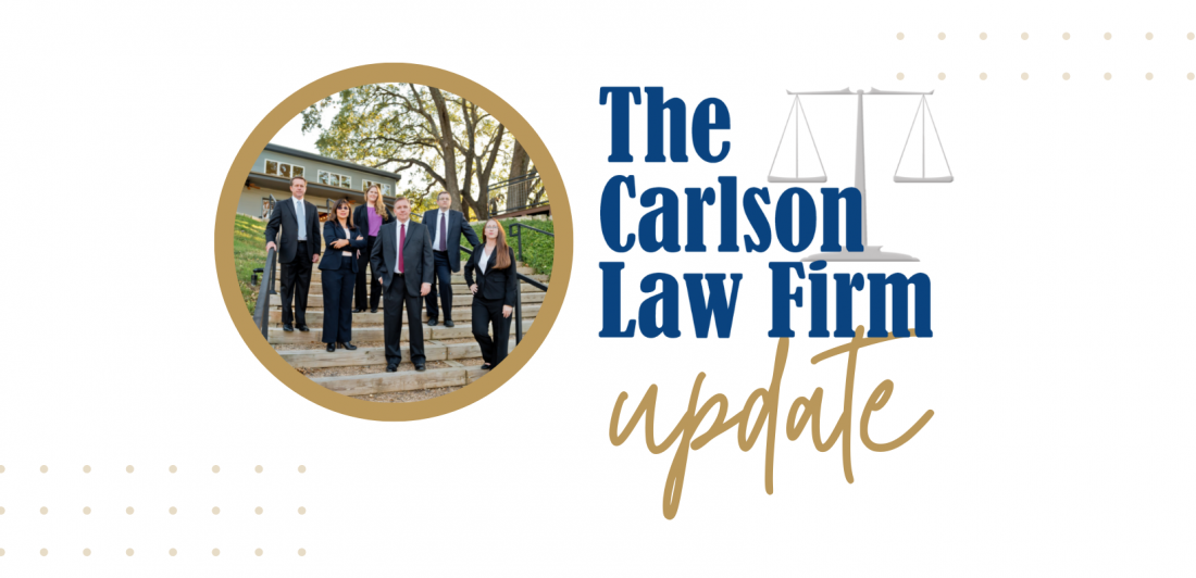 The Carlson Law Firm Update Graphic