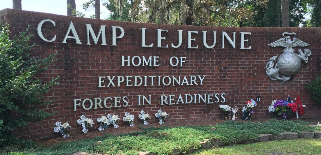 Image of Camp Lejune sign