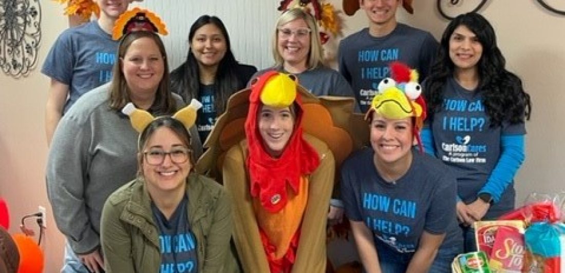 Image of Bryan Office Staff Dressed in Turkey Attire