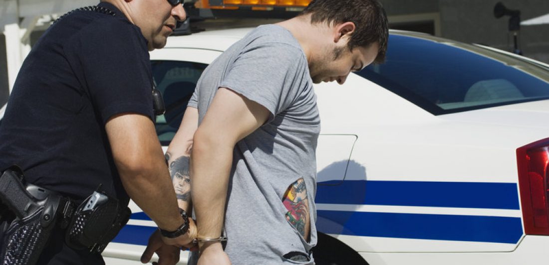 Image of man being arrested