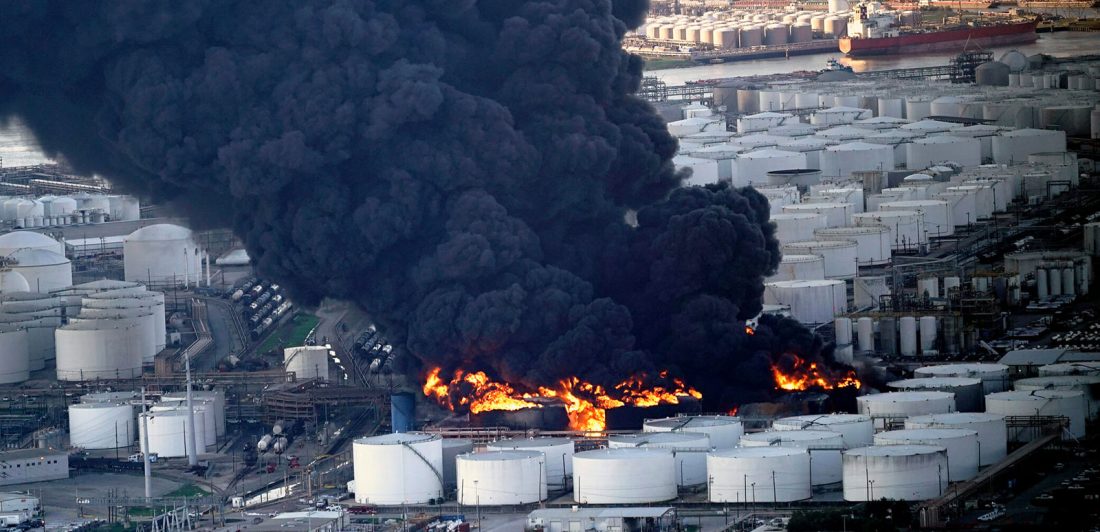 Image of petrochemical fire