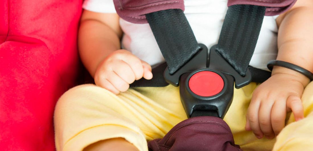 Image of infant in car seat