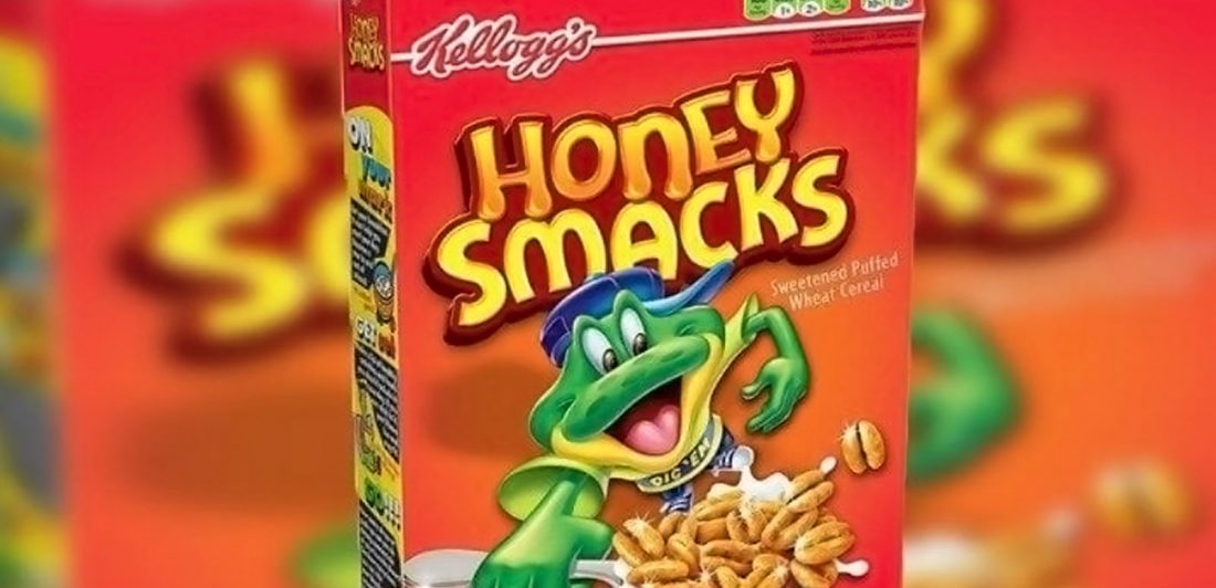 Image of a box of honey smacks cereal