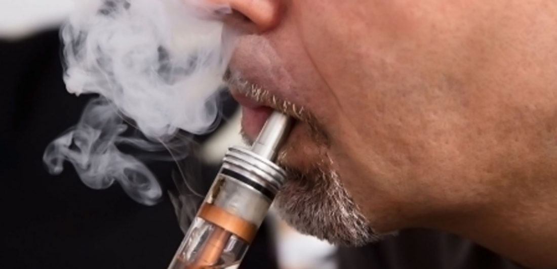 Image of man vaping