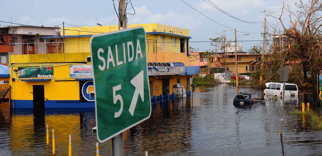 Image of a flooded city